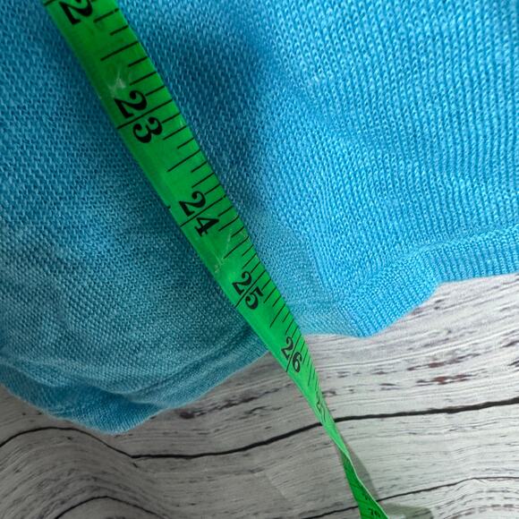 Lilly Pulitzer 100% Linen Cap Sleeve Tunic XS Blue - Picture 5 of 8